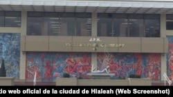 La biblioteca pública John F. Kennedy, de la ciudad de Hialeah, donde se desarrollará el Congreso de la Memoria Histórica Cubana / Foto: Tomada del sitio web oficial de la Ciudad de Hialeah