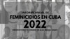 Cartel de presentación del informe anual de feminicidios en Cuba 2022 del Observatorio de Género Alas Tensas. Cortesía: Alas Tensas.