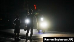 Apagón en Bauta, Artemisa, el 18 de marzo de 2024. Los cortes del servicio eléctrico durante largas horas han provocado protestas entre la población. 