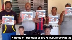 Familiares de Walnier Aguilar Rivera piden su libertad. (Foto de Wilber Aguilar Bravo)