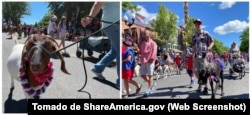 El desfile de mascotas del 4 de Julio en Bend (Oregón) se remonta a 1924. Los desfiles recientes han congregado hasta 10.000 personas. (Foto cedida por Bend Park and Recreation District)