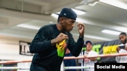Erislandy Lara durante un entrenamiento. (Foto de archivo: Facebook)