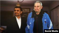 Fidel Castro en La Habana, con el entonces presidente de Irán Mahmud Ahmadineyad. 