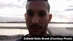 El preso político Dianyi Liriano Fuentes, encarcelado tras las manifestaciones del 11 de julio de 2021.