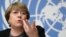La Comisionada de Derechos Humanos de Naciones Unidas, Michelle Bachelet. 