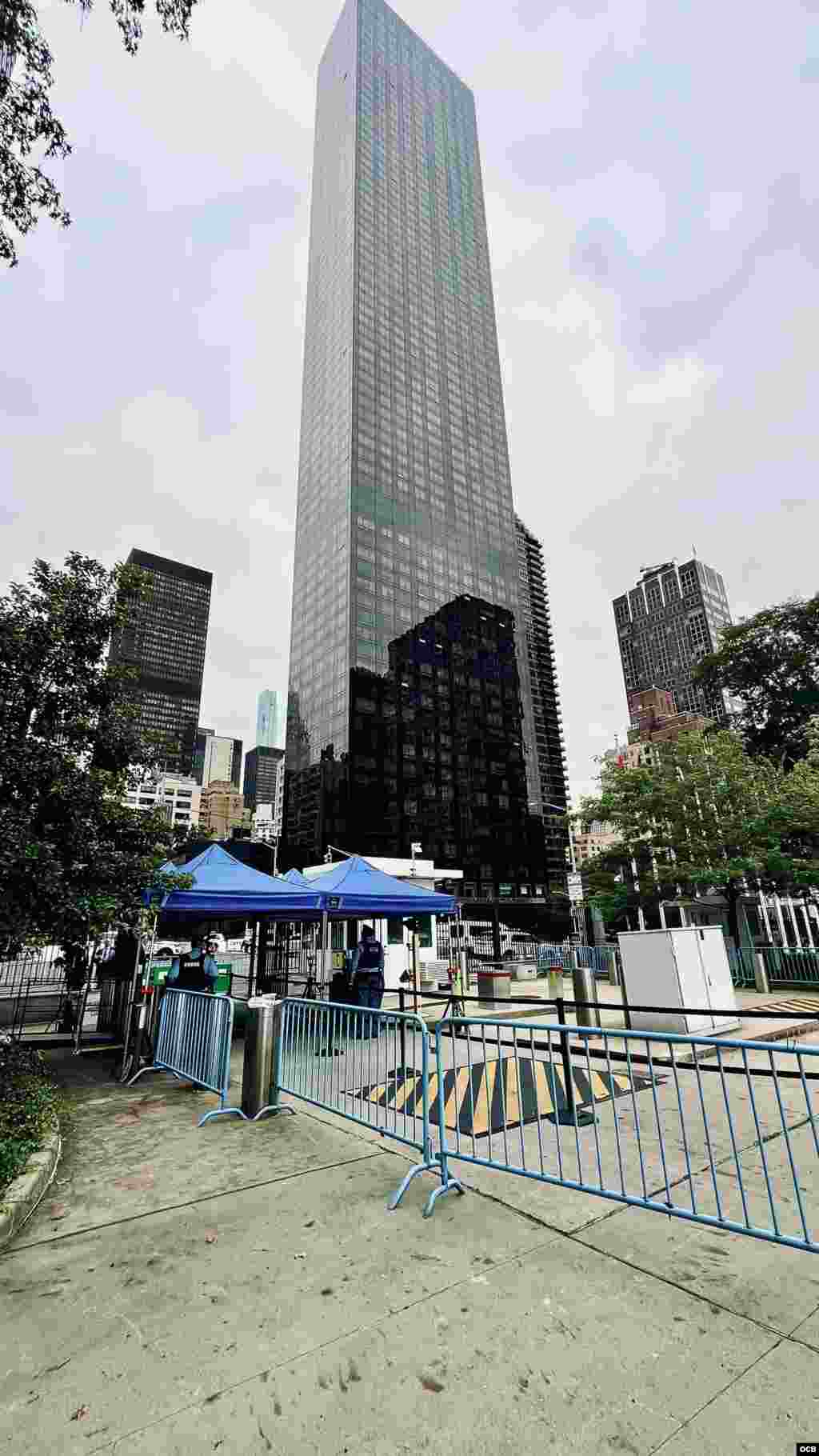 Los accesos a la sede de Naciones Unidas en Nueva York.