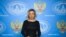 María Zajárova, portavoz del Ministerio de Asuntos Exteriores de Rusia.