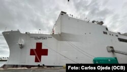 El buque hospital USNS Comfort partirá en junio en una nueva misión a Latinoamérica y el Caribe. 