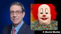 El canciller cubano Bruno Rodríguez junto a la imagen compartida en X por el secretario de Estado Marco Rubio. 