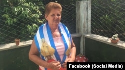 Sonia Álvarez Campillo, esposa del líder opositor Félix Navarro. 