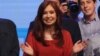 Cristina Fernández de Kirchner celebra el domingo la victoria del peronismo en las elecciones presidenciales de Argentina (Foto: Agustin Marcarian/Reuters).