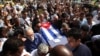 la ceremonia fúnebre en La Habana