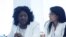 Berta Soler (i) y Leticia Ramos (d) el 8 de abril de 2016, en Washington DC. 