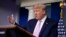 El presidente de Estados Unidos, Donald Trump, interviene durante una conferencia de prensa del grupo de trabajo del coronavirus, en la Casa Blanca.