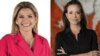 La expresidenta interina de Bolivia, Jeanine Áñez, y la diputada venezolana, María Corina Machado