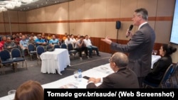 Un grupo de 40 médicos cubanos incorporados en agosto de 2017 al sistema de salud indígena a través del Programa "Más Médicos". Alejandro Zambrana/Sesai