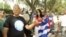 Exiliados cubanos protestan en Miami frente al consulado de Panamá