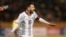 Messi celebra tras anotar un gol frente a Ecuador.