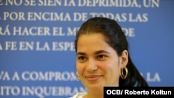 Sisi Abascal, joven cubana opositora al regimen cubano.