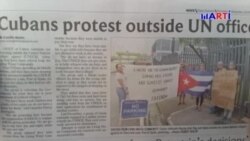 Cubanos acampados frente agencia de la ONU en Trinidad y Tobago