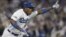 El jardinero derecho de los Dodgers de Los Ángeles, el cubano Yasiel Puig.